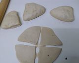 A picture of step 4 of Cardamom mahamri.