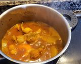 Foto del paso 9 de la receta: Estofado de patatas con rape, sepia, langostinos y almejas