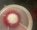A picture of step 2 of Strawberry cream.