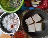 Foto langkah ke 1 dari resep Pepes/botok tahu udang.