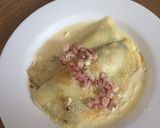 Foto del paso 6 de la receta: Crepes de espinaca con salsa de panceta