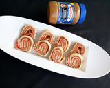 A picture of step 4 of Pinwheel Sandwich.
