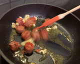 Foto del paso 1 de la receta: Guisantes, chistorra y huevo