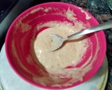 A picture of step 3 of Lotus stem pakore in Italian seasoning.