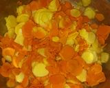 A picture of step 2 of Raw turmeric pickle.