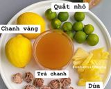Hình bước làm 1 của món Trà chanh ô mai