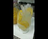 A picture of step 12 of Fresh lemon juice in jar|| and lemonade.