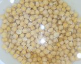 A picture of step 1 of Dahi Bara Chickpea Chaat.