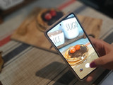 پنکیک با سس شکلاتی