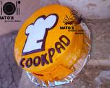 Cookpad logo fondant cakes plain vanilla and super milk flavour recipe step 23 photo