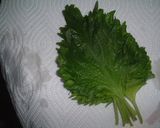 A picture of step 1 of Dried Shiso Leaves (For Onigiri, Pasta, or for Stocking).