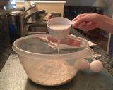A picture of step 2 of Strawberry 🍓 Pancake 🥞 Towers.