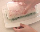 A picture of step 3 of Juicy Sushi Cake with Crab for Doll's Festival.
