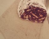 A picture of step 5 of Chocolate Salami.