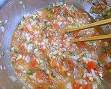 A picture of step 8 of Steamed Chicken with Tomato and Onion Sauce.