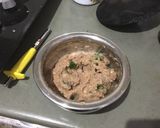 A picture of step 5 of Kachche kele ke dahi vade.