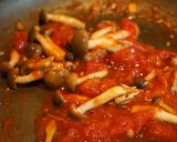 A picture of step 4 of Pasta with Eggplant and Tomato Sauce.