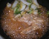 A picture of step 2 of Easy Cooking in a Frying Pan Sautéed Chicken and Chinese Cabbage.