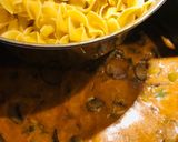 A picture of step 5 of Creamy Mushroom 🍄 Egg Noodle Dish.