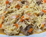 A picture of step 4 of Minced meat noodles.