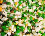 Hình bước làm 1 của món Bánh Mì Nướng Nấm Phô Mai