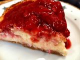 Tarta de Queso con confitura de fresas