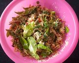 Foto langkah ke 3 dari resep Botok Tempe,Teri Pake Daun Kemangi.