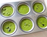 A picture of step 5 of Matcha and Sweetened Black Bean Muffins.