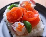 A picture of step 8 of Cake Sushi for Celebration.