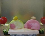 A picture of step 6 of Oshizushi (Pressed Sushi) for Hina Matsuri (Doll's Festival).