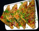 A picture of step 4 of Sooji Toast.