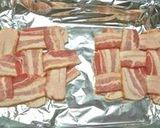 A picture of step 4 of Bacon Weave.