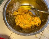 A picture of step 1 of Akki rotti.