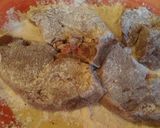 A picture of step 1 of Fried lambs liver and onions.