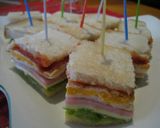 A picture of step 8 of Christmas Cocktail Sandwiches.