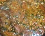 A picture of step 5 of Cheesy spring onion sev sabji.