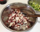 A picture of step 3 of Hawaiian Octopus Poke.