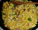 A picture of step 5 of Fried corn succotash.