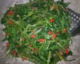 Foto langkah ke 3 dari resep Tumis/ cah Kangkung saus tiram Ala Resto.