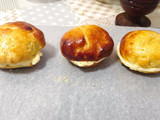 Reyes Magos con masa de roscón y rellenos de crema pastelera 👑