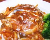 A picture of step 9 of Extremely Easy! Hamburger Steaks Simmered in Ketchup Sauce.