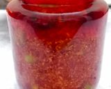 A picture of step 4 of Gunda /Lasoda Pickle.