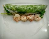 Hình bước làm 4 của món Bánh tráng cuốn tôm