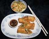 Foto del paso 3 de la receta: ARROLLADITOS DE POLLO, CHINOS CHICKEN EGGROLLS. JON STYLE