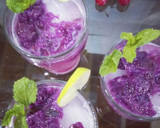 A picture of step 6 of Lemon slush with Jamun compote.