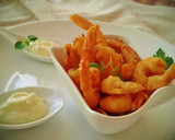 Foto del paso 9 de la receta: Gambas fritas con mayonesa de wasabi