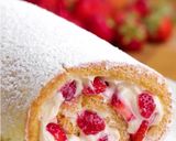 A picture of step 18 of Strawberry Cheese Cake Roll.