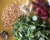 A picture of step 2 of Ridge gourd skin chutney.