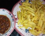A picture of step 5 of Potatoe chips n onion sauce.