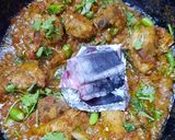 A picture of step 4 of Koyla Karhai.